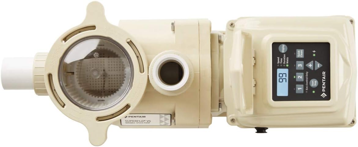 Pentair EC-342001 SuperFlo VS Variable Speed Pool Pump, 1 1/2 Horsepower, 115/208-230 Volt, 1 Phase