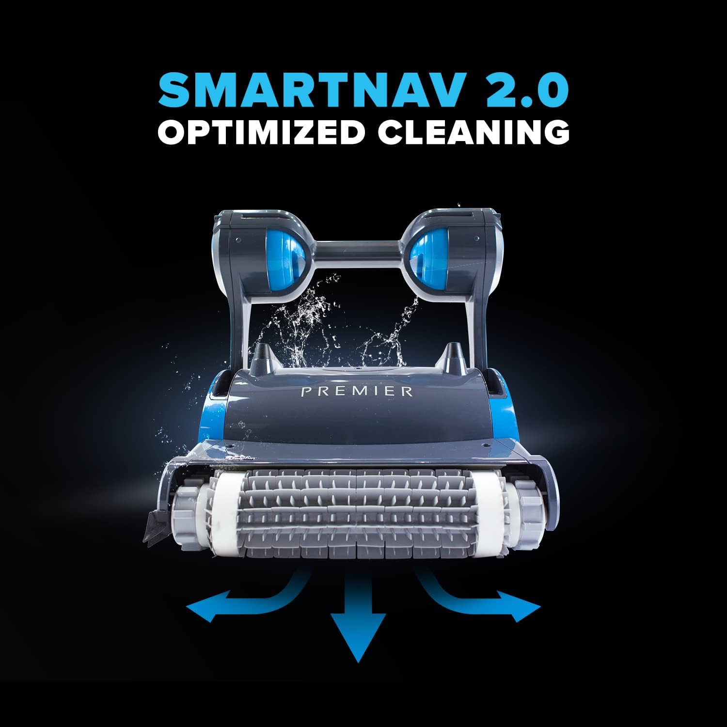 Robotic Pool Cleaner (2024 Model) with Multimedia, Oversized Leaf Bag, Standard & Ultrafine Filters, Weekly Timer, Waterline Cleaning & More — for In-ground Swimming Pools up to 50ft