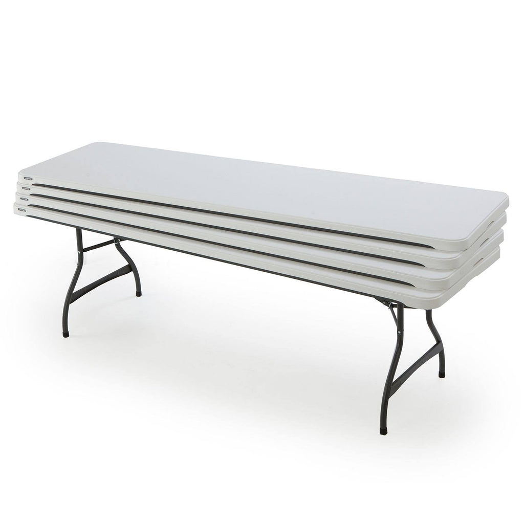Lifetime 4-Pack Commercial Stacking 8 ft Folding Table